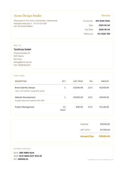 Bordered Elegant — Sunrise