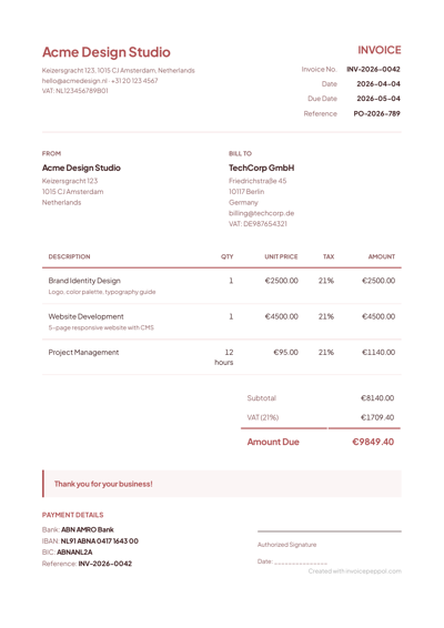 Signature Line — Rose