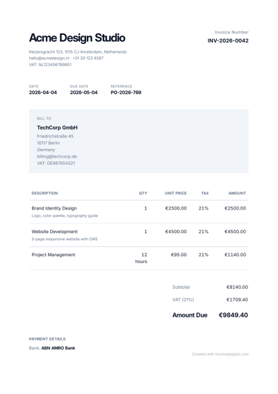 Modern Clean — Slate