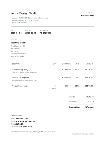 Serif Minimal — Monochrome