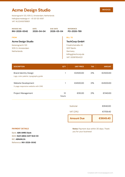 Accent Stripe — Amber